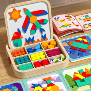288pcs Wooden Magnetic Refrigerator Puzzle