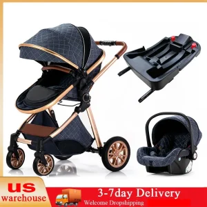 Luxury 3-In-1 Baby Stroller