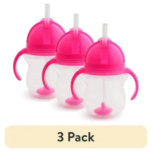(3 pack) Weighted Flexi-Straw Sippy Cup with Click Lock™ Lid