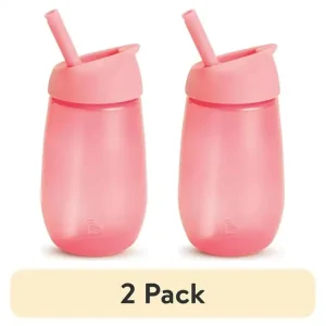 (2 pack) Toddler Sippy Cup, 10 oz, Pink