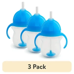 (3 pack) Weighted Flexi-Straw  Sippy Cup with Click Lock™ Lid